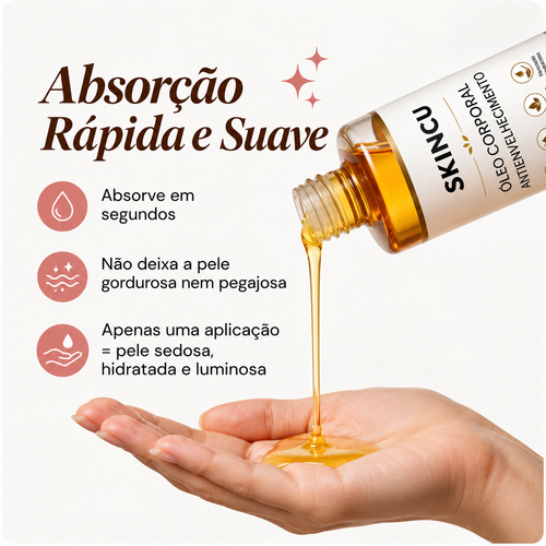 Óleo Corporal Antienvelhecimento SKINCU